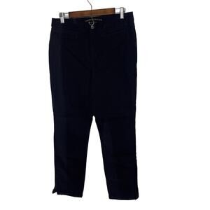 Ralph Lauren Lauren Jean Company black denim blue jeans womens size 8 skinny ank